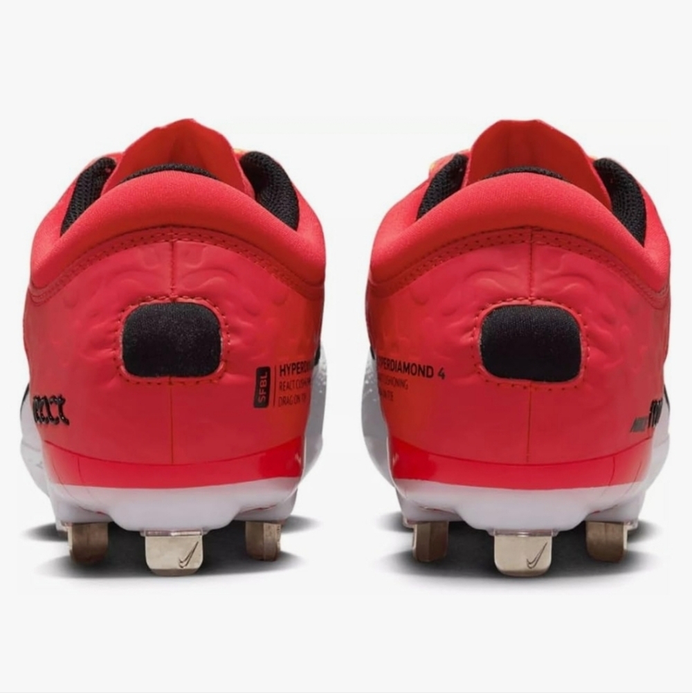 Nike Hyperdiamond 4 Elite Low Metal Softball Cleats Size 10 - Picture 3 of 5